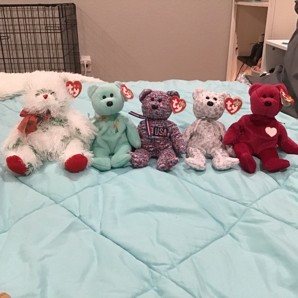 Old year 2000 holiday beanie babies
